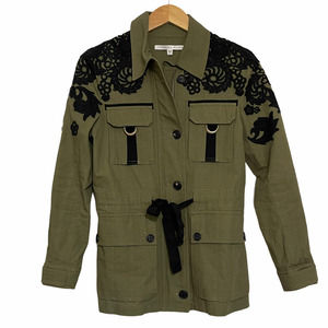 Veronica Beard Heritage Utility Jacket Army Green